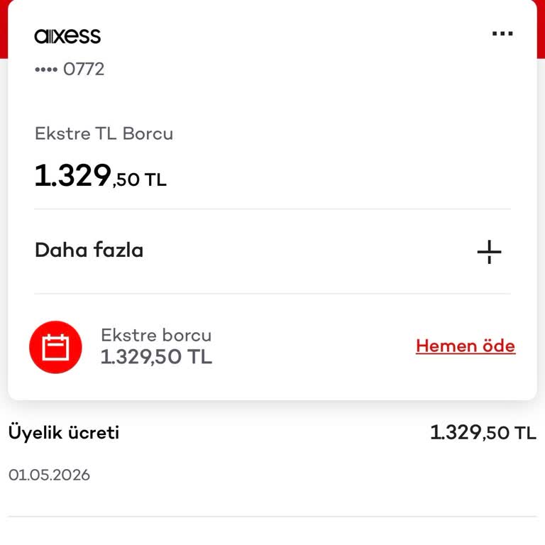Kullanmadığım Axess Kartından Alınan Üyelik Ücreti İadesi Ve Kart Kapatma Talebi