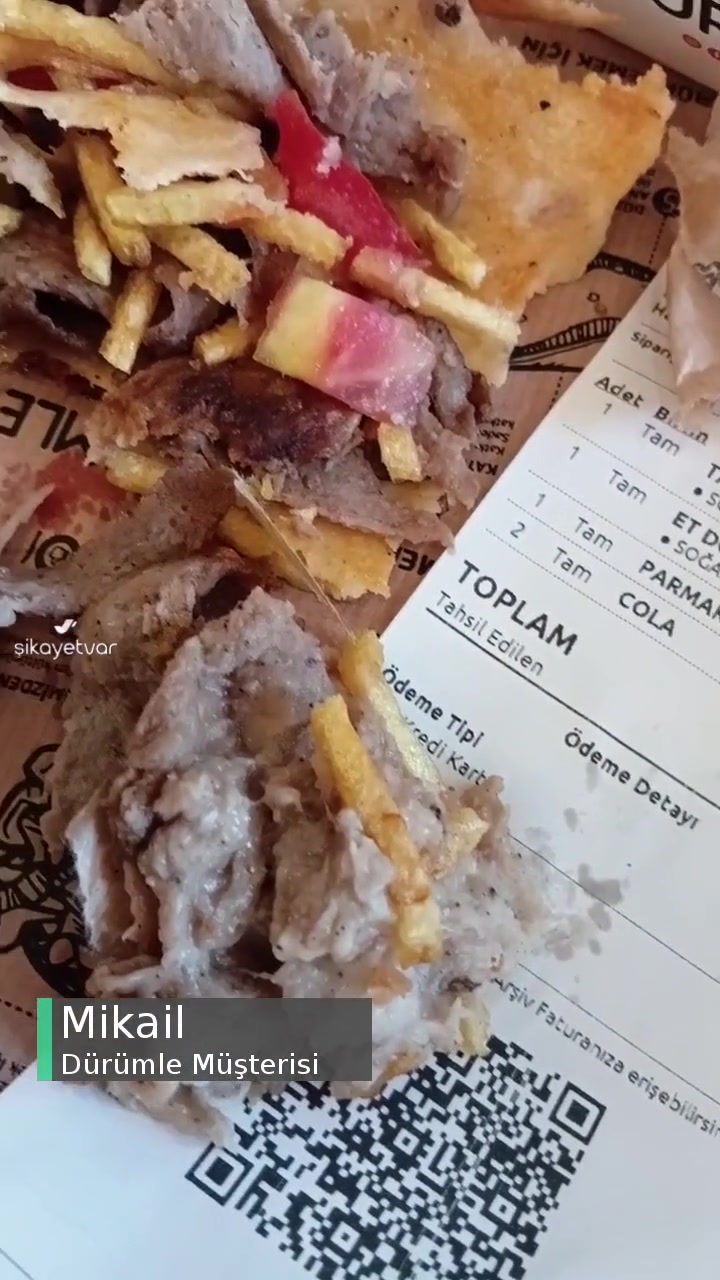Dürümle Et Döner Sorunu videonun kapak resmi