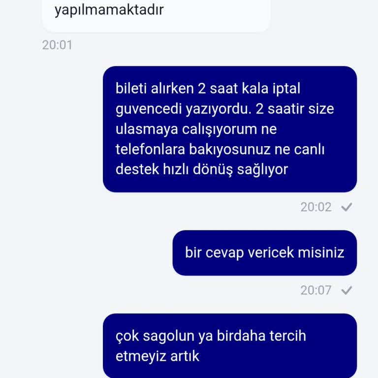 İade Garantisi Verilen Bilet İçin Destek Yok, Geri Ödeme Reddedildi