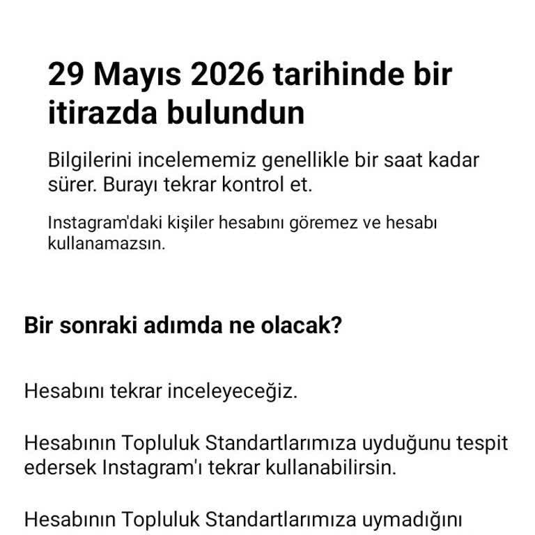 Instagram Hesabım Açıklama Olmadan Haksız Şekilde Kapatıldı