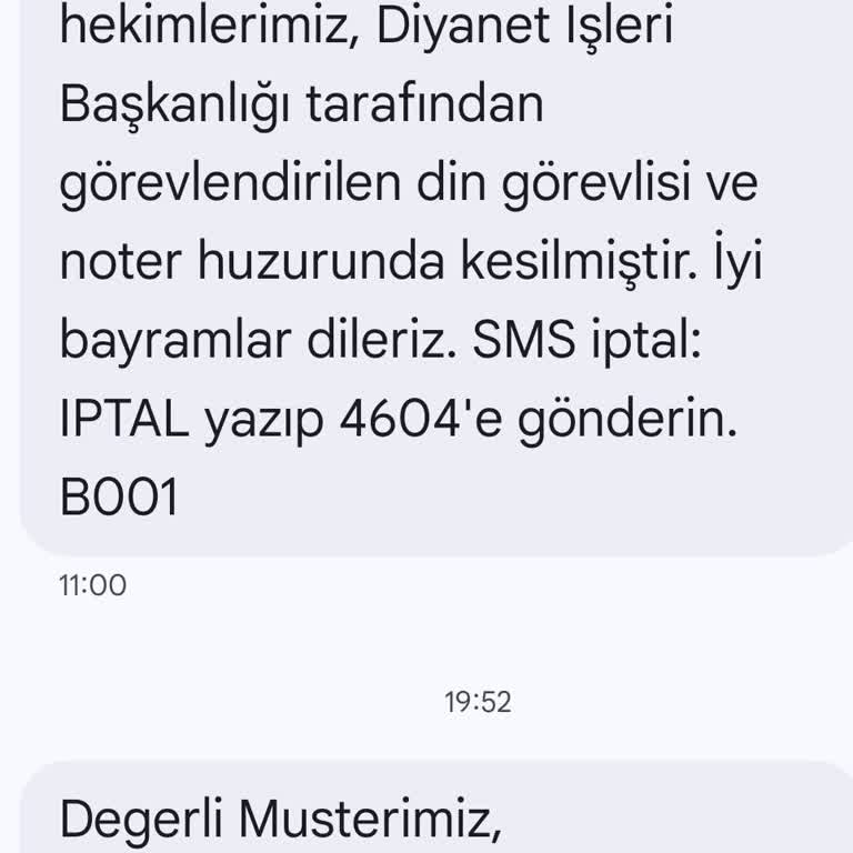 Eksik Kurban Paketi Ve Çözüm Odaklı Olmayan Müşteri Hizmetleri