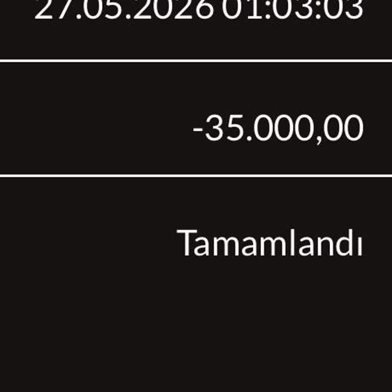 Tamamlandı Görünen 35.000 TL Çekim İşlemi Hesaba Geçmedi Ve Destek Yardımcı Olmadı