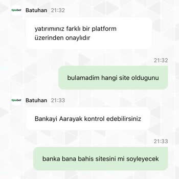 Tipobet Hesabına Yatırılan 1.000 TL Gönderilmedi, İade İsteniyor