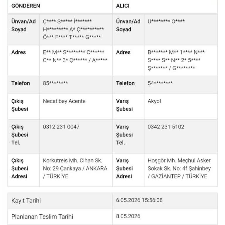 Gramaphone Teslim Edildi Görünen Telefon Kılıfı Kargo Gelmedi
