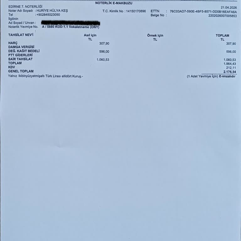Garanti Kapsamında Motor Arızası Nedeniyle Noter Masrafının Tesla Tarafından Karşılanmaması