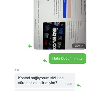 Geçersiz Robux Kodları Ve Yanıtsız WhatsApp Desteği Nedeniyle 10.000 TL İade Talebi