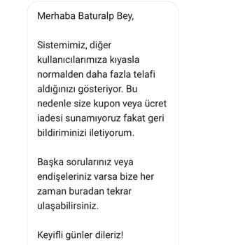Yemeksepeti Dökülen Kahve İçin İade Talebimi Haksız Şekilde Reddetti