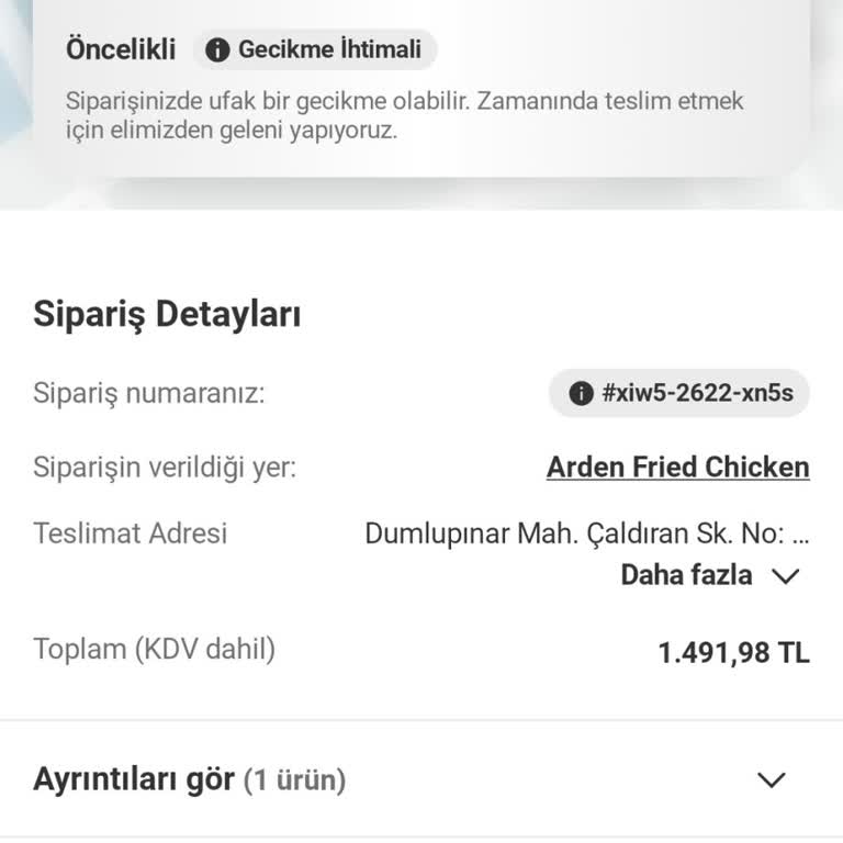 Teslimat Gecikmesi Ve Sipariş İptali Sonrası Hayal Kırıklığı