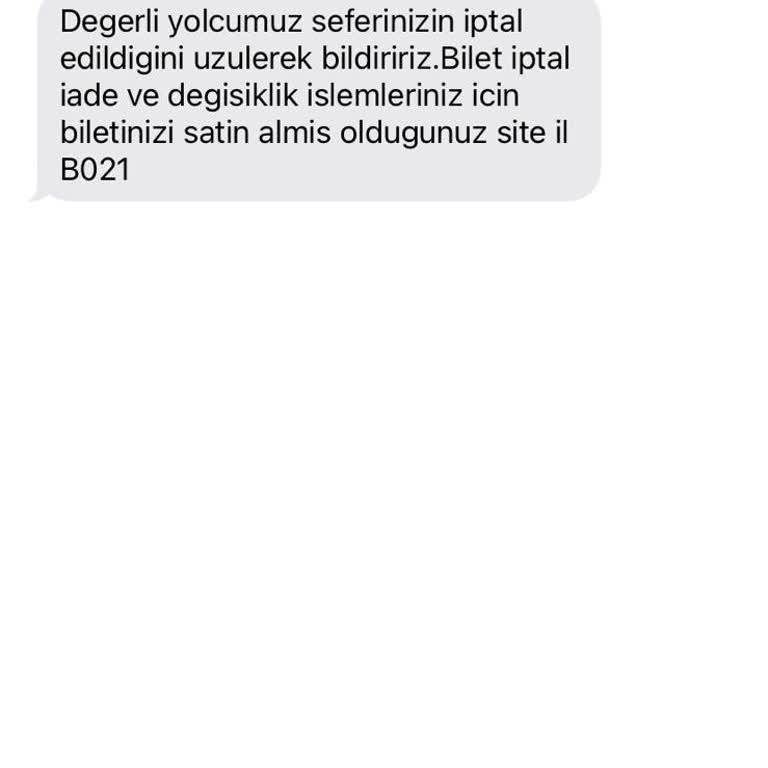 Zümrüt Otobüs Seferinin Ani İptali Ve Geri Ödeme Sorunu