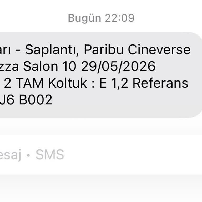 Geç Seans Otoparkının Kapalı Olması Bilet İadesi Talebi