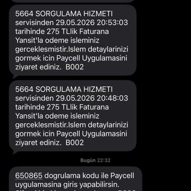 Sistemsiz Hata Nedeniyle Tek SMS İçin Üç Defa 825 TL Ücret Kesildi