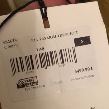 Trençkotta Yıkama Sonrası Sarı Çizgiler Ve Bilek Defosu