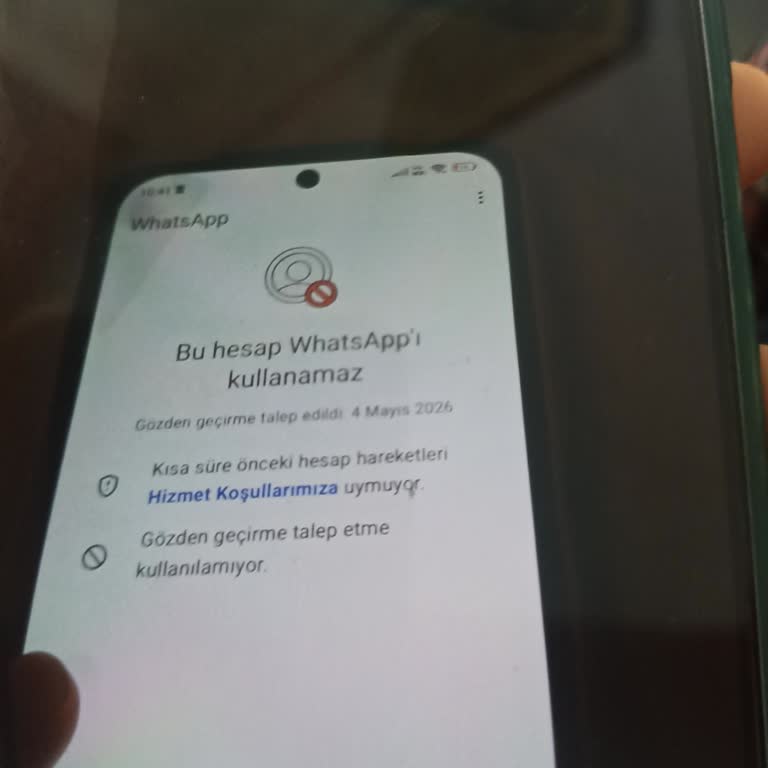 WhatsApp İş Hesabım Açıklama Ve Hızlı Geri Açılma Talebi