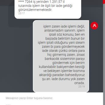 Ziraat Bankası İptal Edilen İşlemlerin Provizyonunu Serbest Bırakmıyor