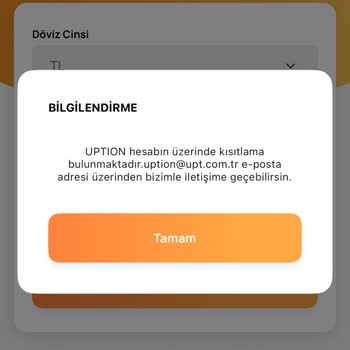Uption Hesabım Açıklamasız Kısıtlandı, Fonlarıma Erişemiyorum
