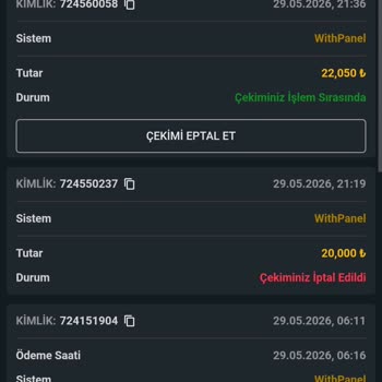 22 Bin TL Çekim Talebimin Gecikmesi Ve Hesap Limitimin Haksız Düşürülmesi