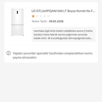 Üst Bölmesi Soğutmayan Buzdolabı İçin Yenisiyle Değişim Talebi