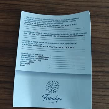 Familya Otel Şikayeti