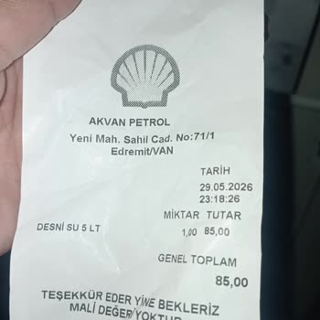 Shell Akvan Petrol'de Barkod Yerine Elle Fiyat Girilmesi