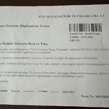 Kısa Sürede Deforme Olan USPA Ayakkabısı İçin Değişim Ve İade Talebi