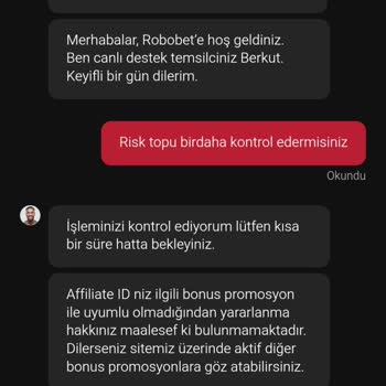 Robo Bet Bonusunun Hesaba Tanımlanmaması Adil Değil