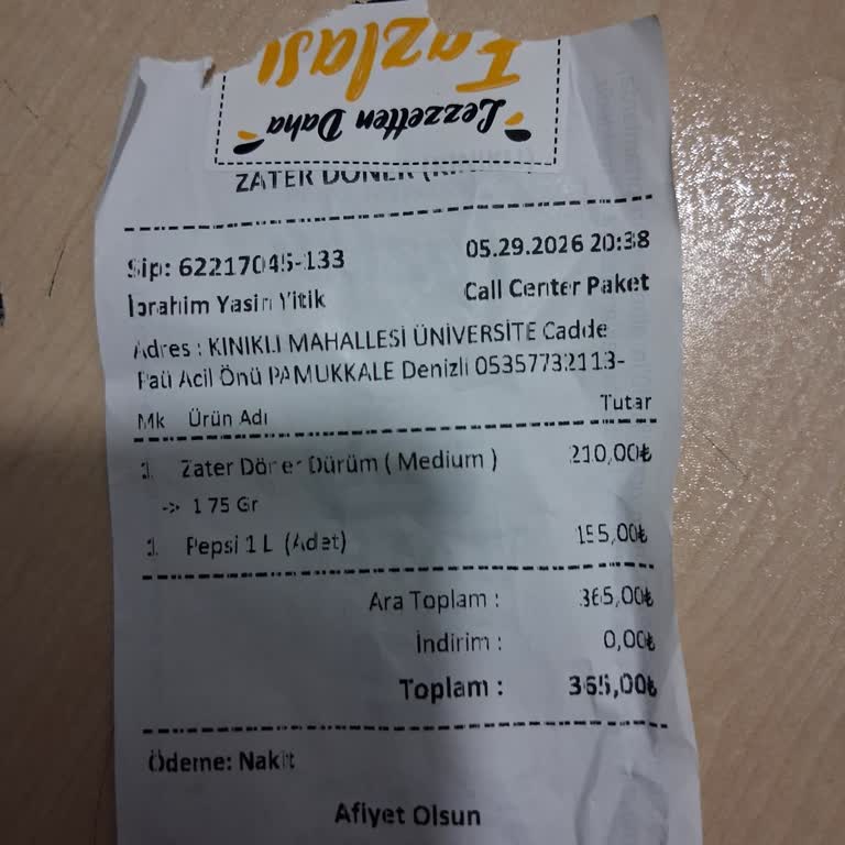 Litrelik Kola Yerine Teneke Kola Gönderilmesi