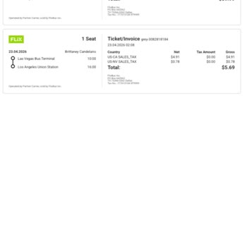 I Face a Double Charge From FlixBus for My Las Vegas to Los Angeles Trip