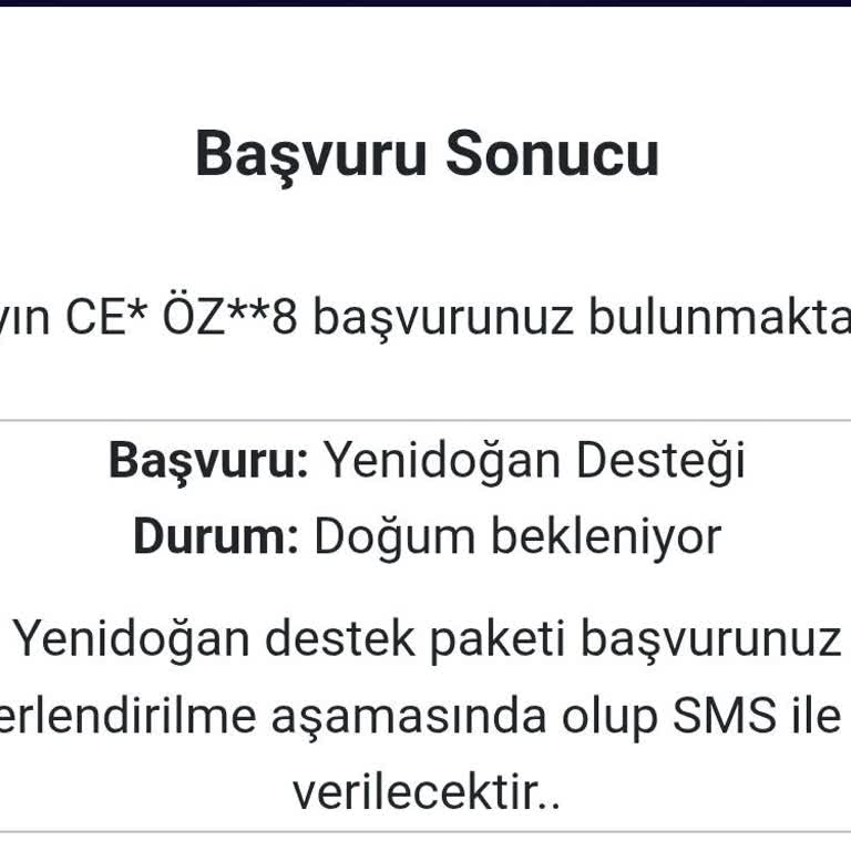 Yenidoğan Yardım Paketi Başvurumun Uzun Gecikmesi Ve Bilgi Eksikliği