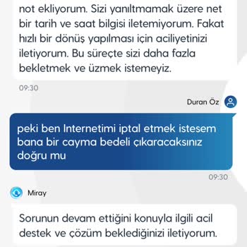 Superonline İnterneti Kesintisi, Çözüm Aksaklığı Ve Cayma Bedeli Engeli