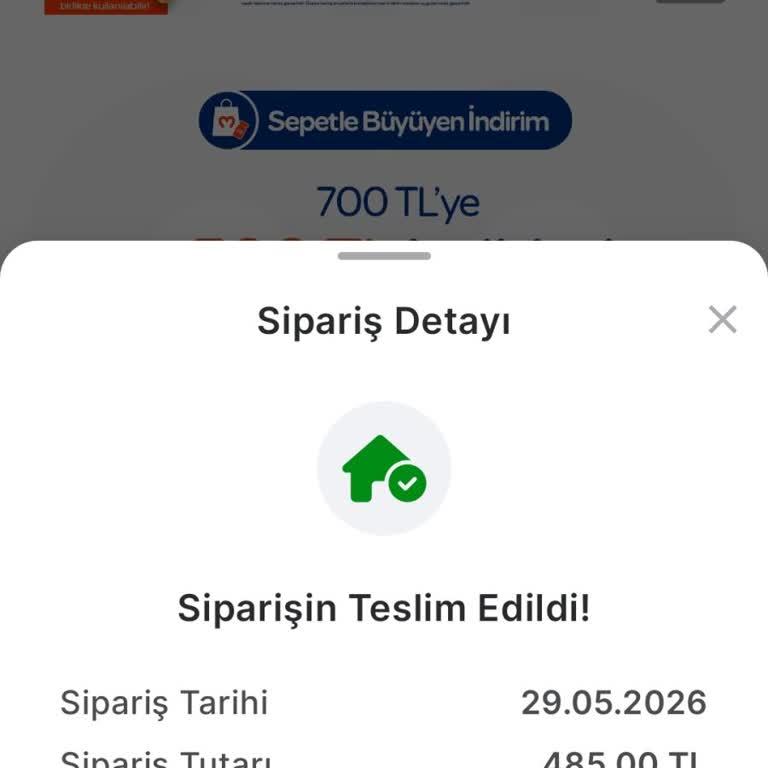 Sipariş Teslim Edilmedi, Sistem Teslim Edildi Gösteriyor Ve İade Yanıtı Yok