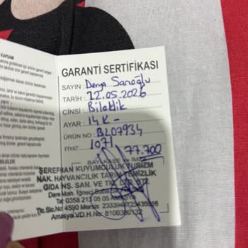 Amasya Şeref Kuyumcu’da Alınan Altın Bileklikte Taş Dökülmesi Ve Aşırı Fiyat