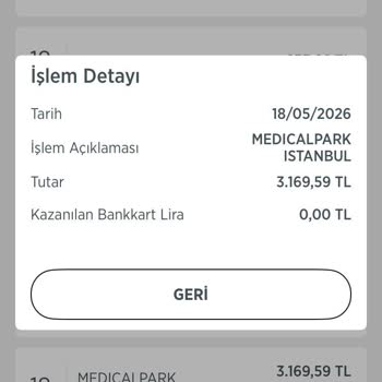 Medical Park Pendik Aşı Ücretinin İadesi Talebi
