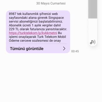 Türk Telekom'dan Haksız Mobil Ödeme Ücretlerinin İadesi Ve Yetkisiz Aboneliklerin Önlenmesi Talebi