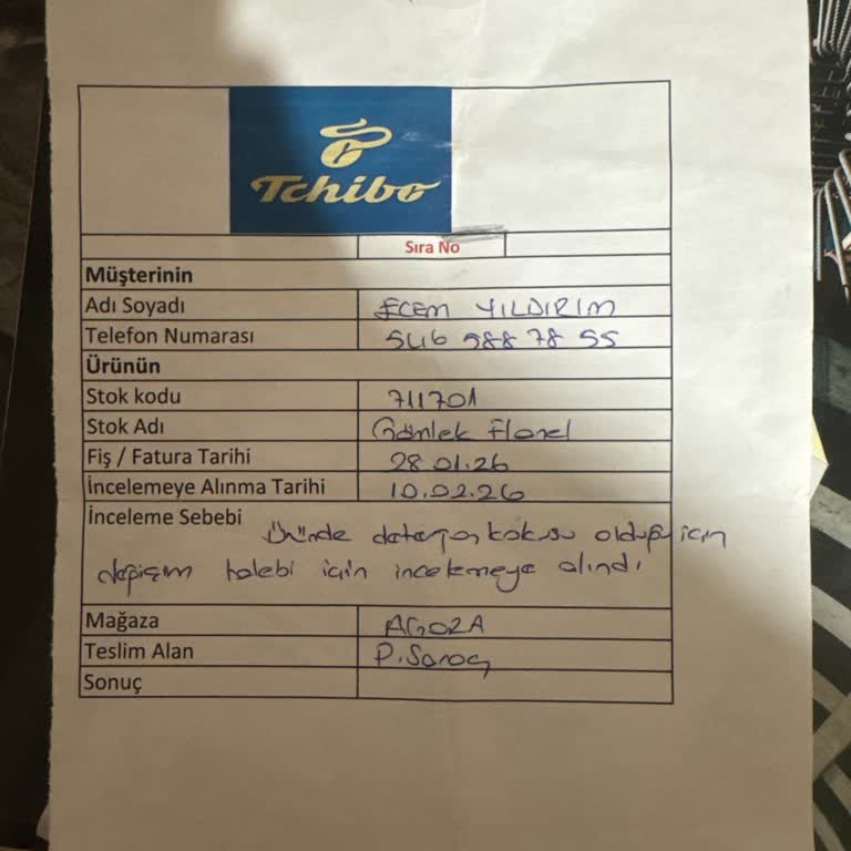 Tchibo Mağazasının Yanıltıcı Suçlaması Ve Uzun Süreli Gecikme