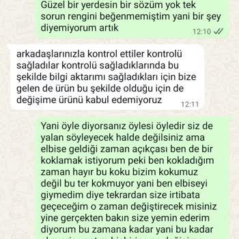 Renk Uyumsuzluğu Ve Haksız Ter Kokulu İddiası: Değişim Talebi