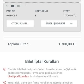 Koltuğumun Habersiz Değiştirilmesi Ve Saygısız Muavin Tutumu