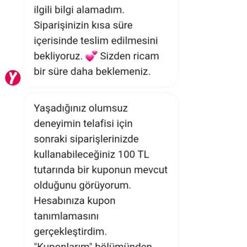 Sipariş Ücreti Çekildiği Hâlde Teslim Edilmedi Ve Canlı Destek Sorunlu