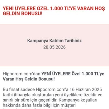 1000 TL Bonusun Hesaba Yatırılmaması Ve Canlı Destekten Çözüm Bulamama