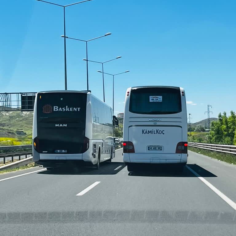 Başkent Turizm Otobüs Şoförünün Trafik Güvenliğini Ciddi Şekilde Tehlikeye Atan Davranış