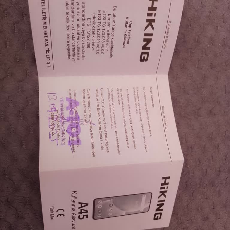 Hiking A45 Telefonun Kendi Kendine Kapanması Ve Güç Düğmesi Sorunu Nedeniyle Ücret İadesi Talebi