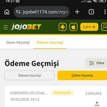 Jojobet Hesabıma Hiçbir Ödeme Yapılmadı