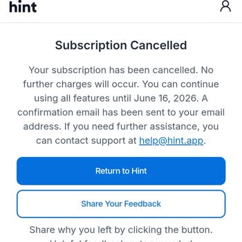 Hint App Charged Me for a Subscription After a One-Time $1 Purchase