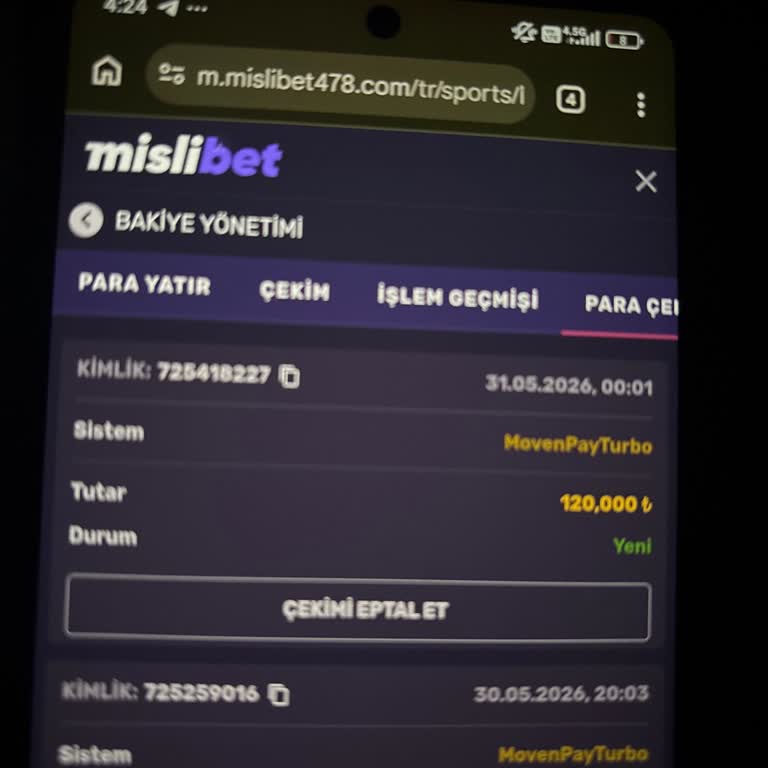 Mislibet 120 Bin Tl Çekim Talebim Reddedildi Ve Çözüm Bekliyorum