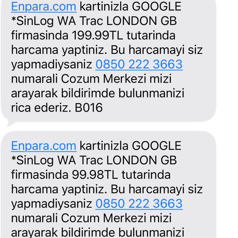 Enpara Hesabımda İzinsiz Google One Çekimleri İçin İade Ve Güvenlik Önlemi Talebi