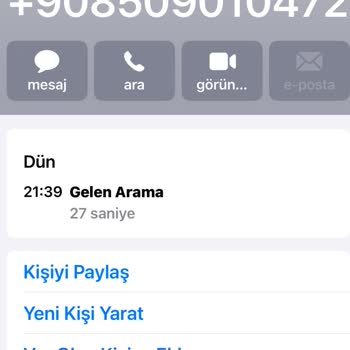 Ses Onayı İddiası İçeren 0850 901 04 72 Numaralı Aramaya İlişkin Şikayet