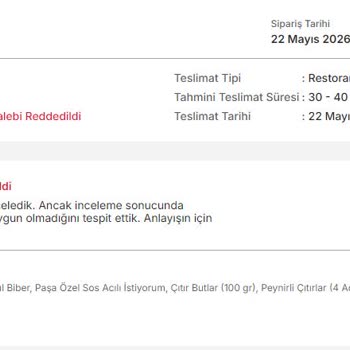 Trendyol GO Yanlış Sipariş Ve İade Reddi Nedeniyle Güven Kaybı
