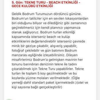 Paket İçeriği Ve Gerçek Tur Arasındaki Farklılıklar Nedeniyle İade Talebi