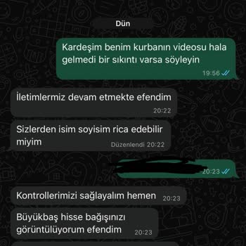 İslami Kültür Ve İnsani Yardım Derneği (İKYAD) Kurban Kesim Videosunu Göndermedi