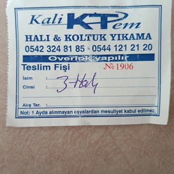 Kalitem Halı ve Koltuk Yıkama Kayıp Halılarım Hala Teslim Edilmedi