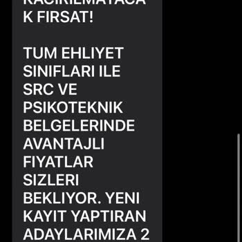 Özgüngör Sürücü Kursları Farklı Numaralardan SMS Almaya Devam Ediyorum